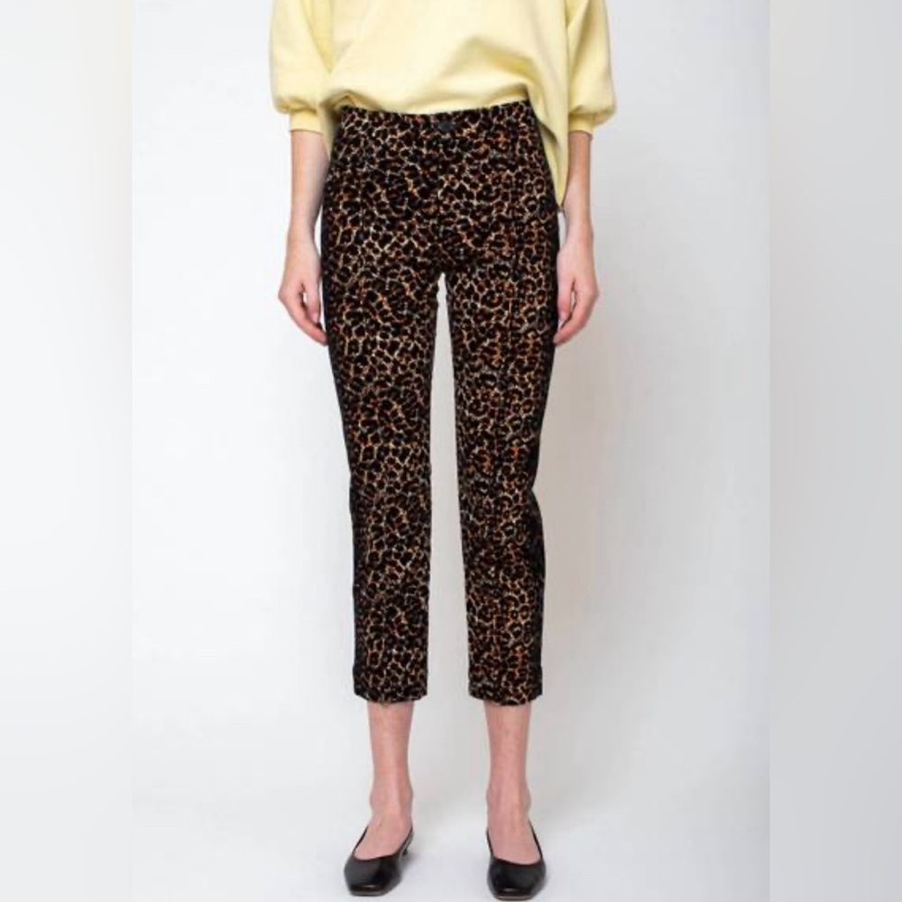 Rachel Comey 2 Cig Pants Crop Corduroy USA Leopard NWT